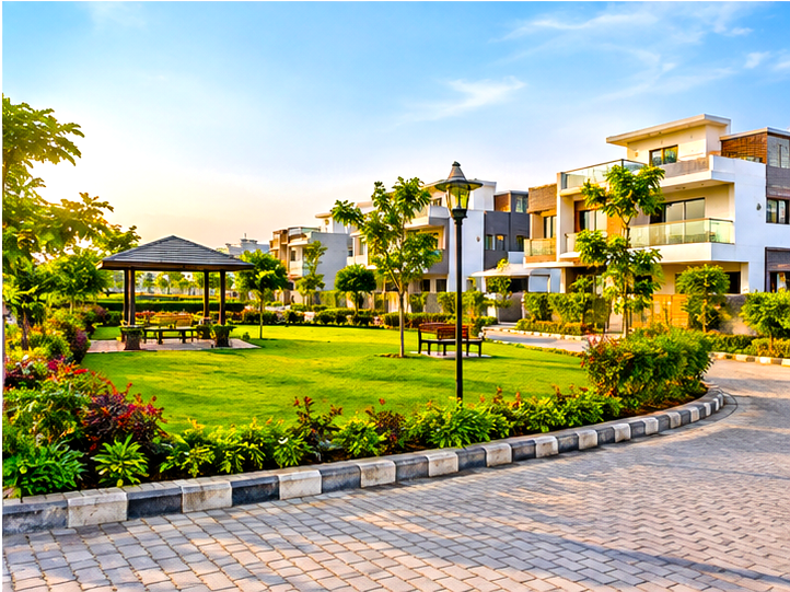 Community park at TR Construction residential project