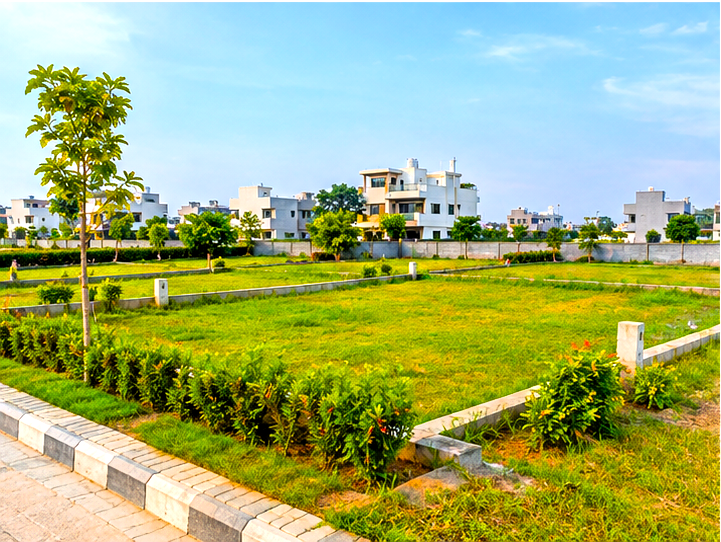 Landscaped residential plots in Lucknow